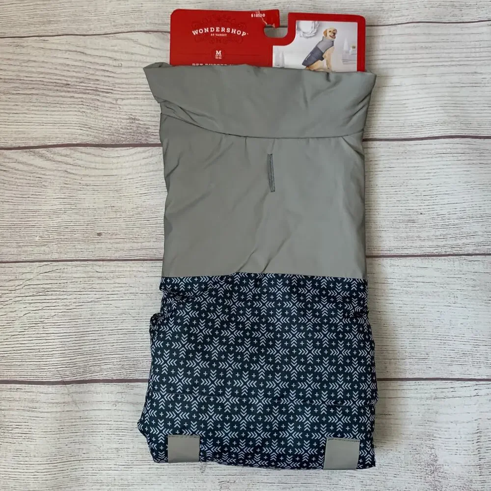 Wondershop at Target Gray Reflective Puffer Pet Vest Size M Up to 40lbs Cat Dog
